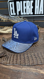CUSTOM LA DODGERS 🌴BLUE  🐍 EXOTIC LEATHER SNAPBACK HAT 💯 ORIGINAL