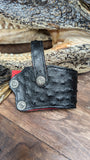 CUSTOM 1911 (SUELA ROJA) OSTRICH HOLSTER / FUNDA DE AVESTRUZ (SUELA ROJA) PARA 1911