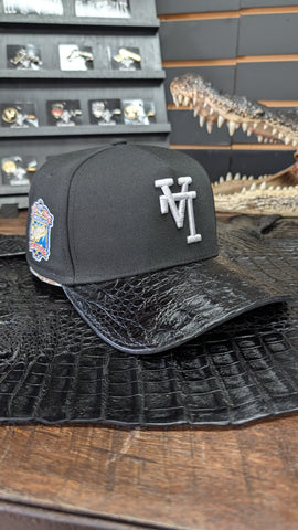 LA HAT BLACK CROCODILE (EL PLEBE HATS EXCLUSIVE 🔥) A FRAME SNAPBACK