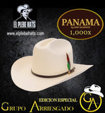 SOMBRERO 1000X PANAMA EDICION GRUPO ARRIESGADO (PANTER BELICO) SINALOA 🍅